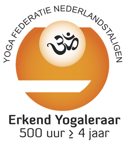 Logo van de Yoga Federatie Nederlandstaligen Belgi&euml;, stichtend lid van de Europese Yoga Unie
