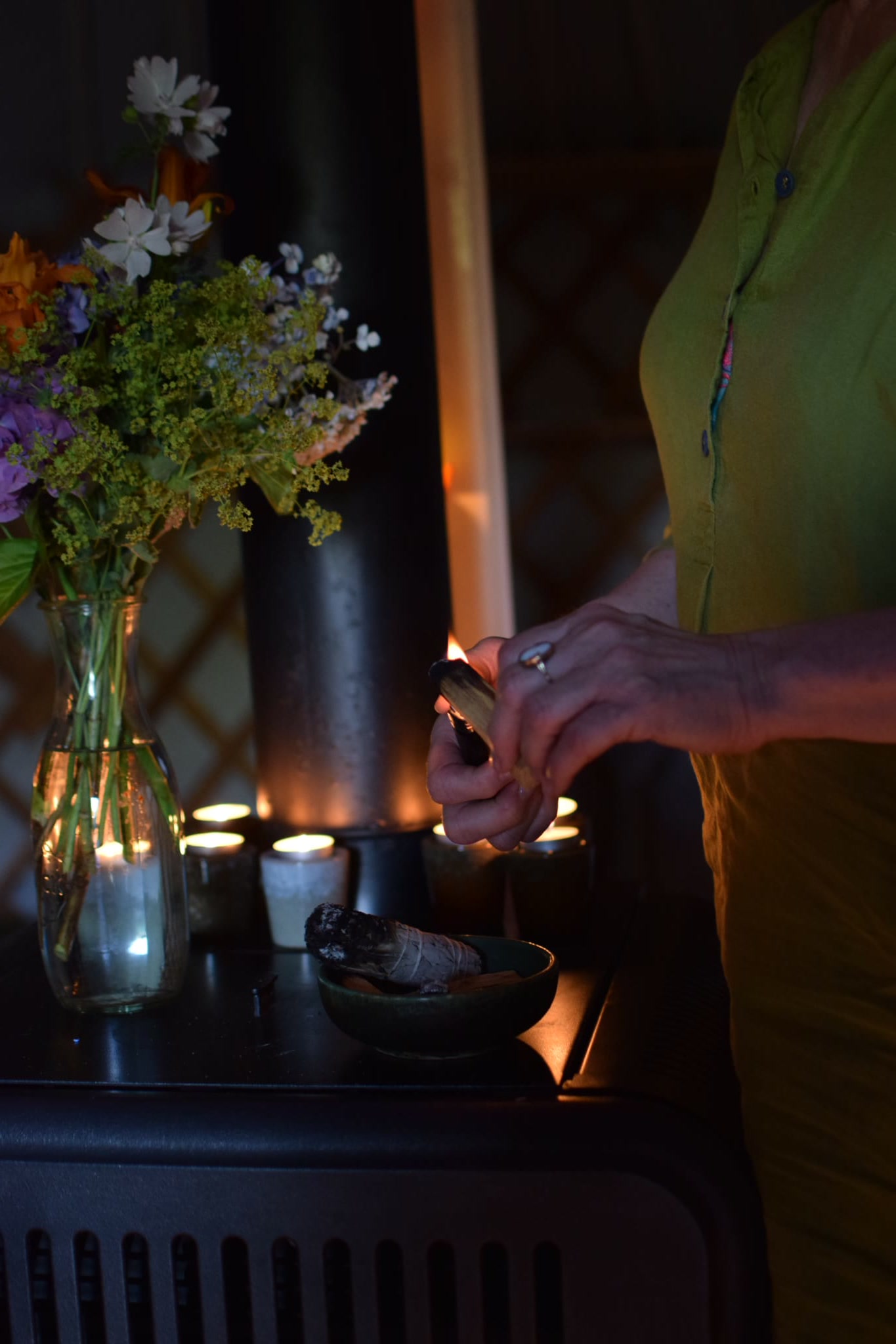 Yoga in de yurt